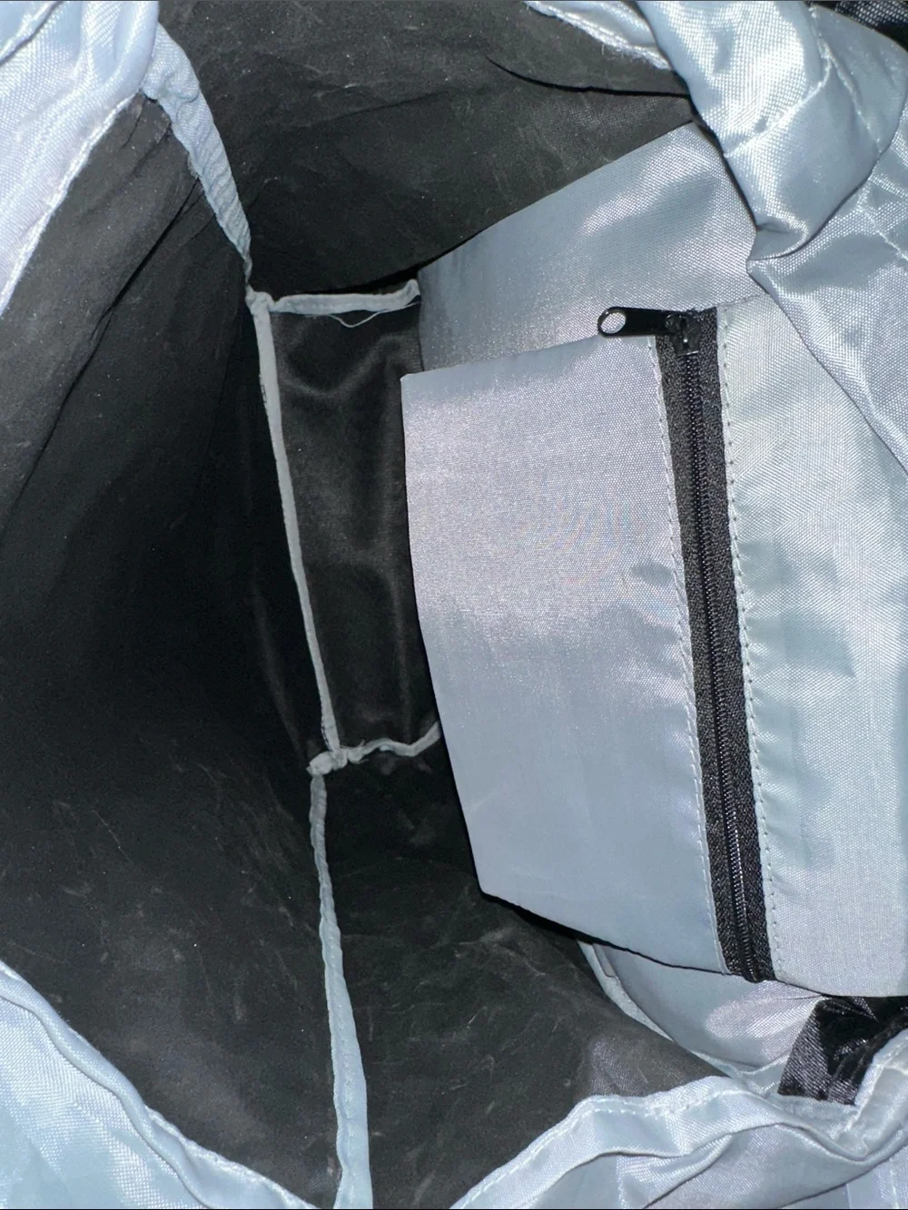 Black Men's Hiking Backpack with Reflective Accents